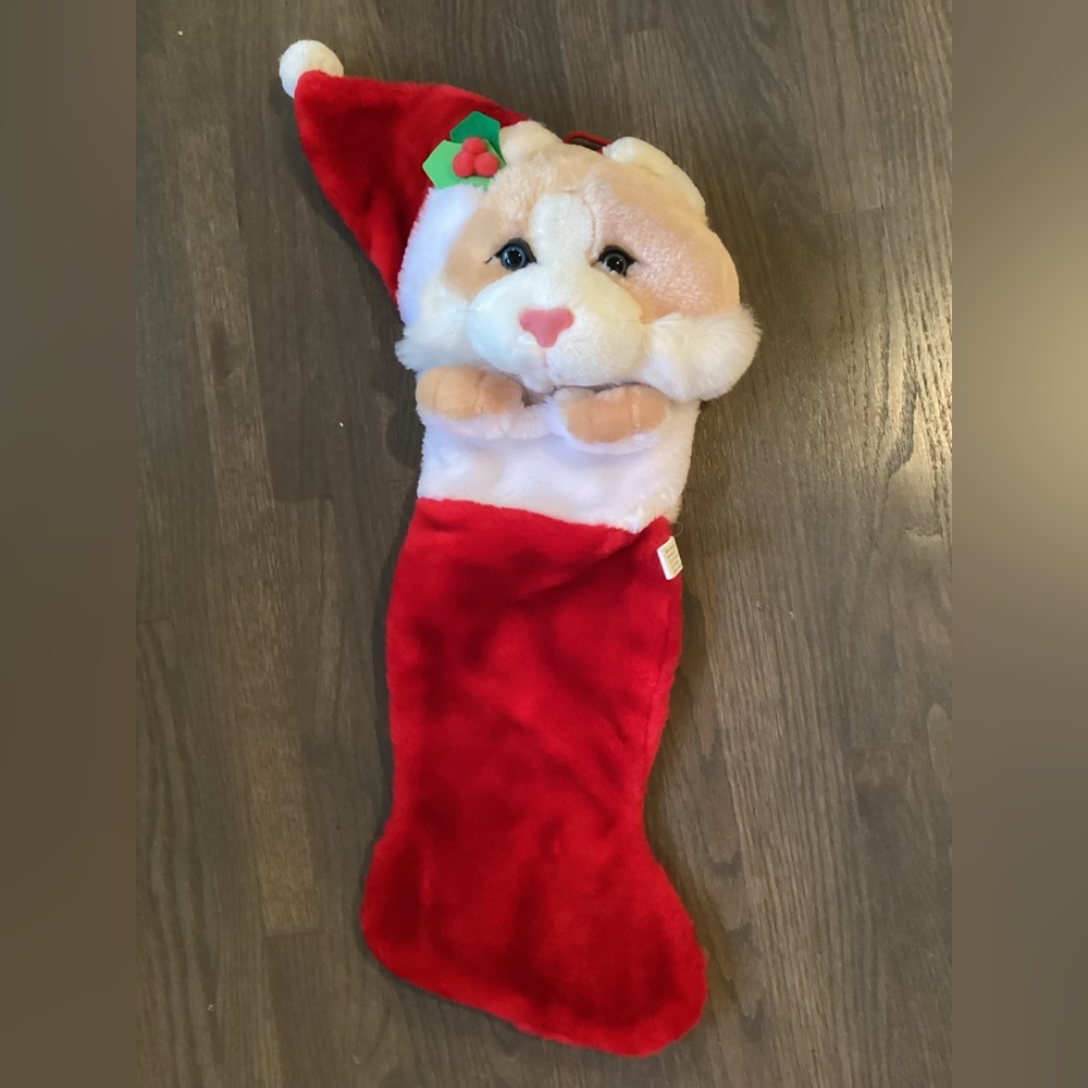 SOLD!Kitty Cat Christmas Stocking